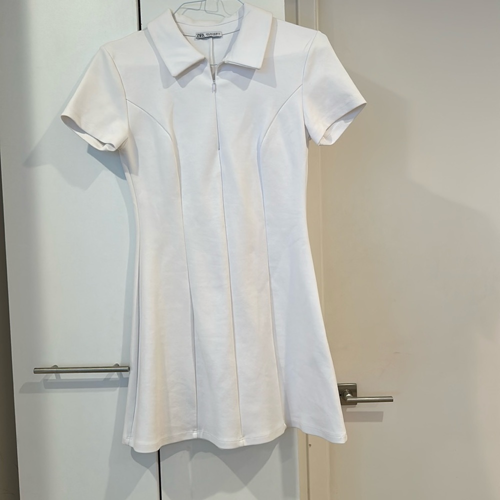 zara white tennis dress